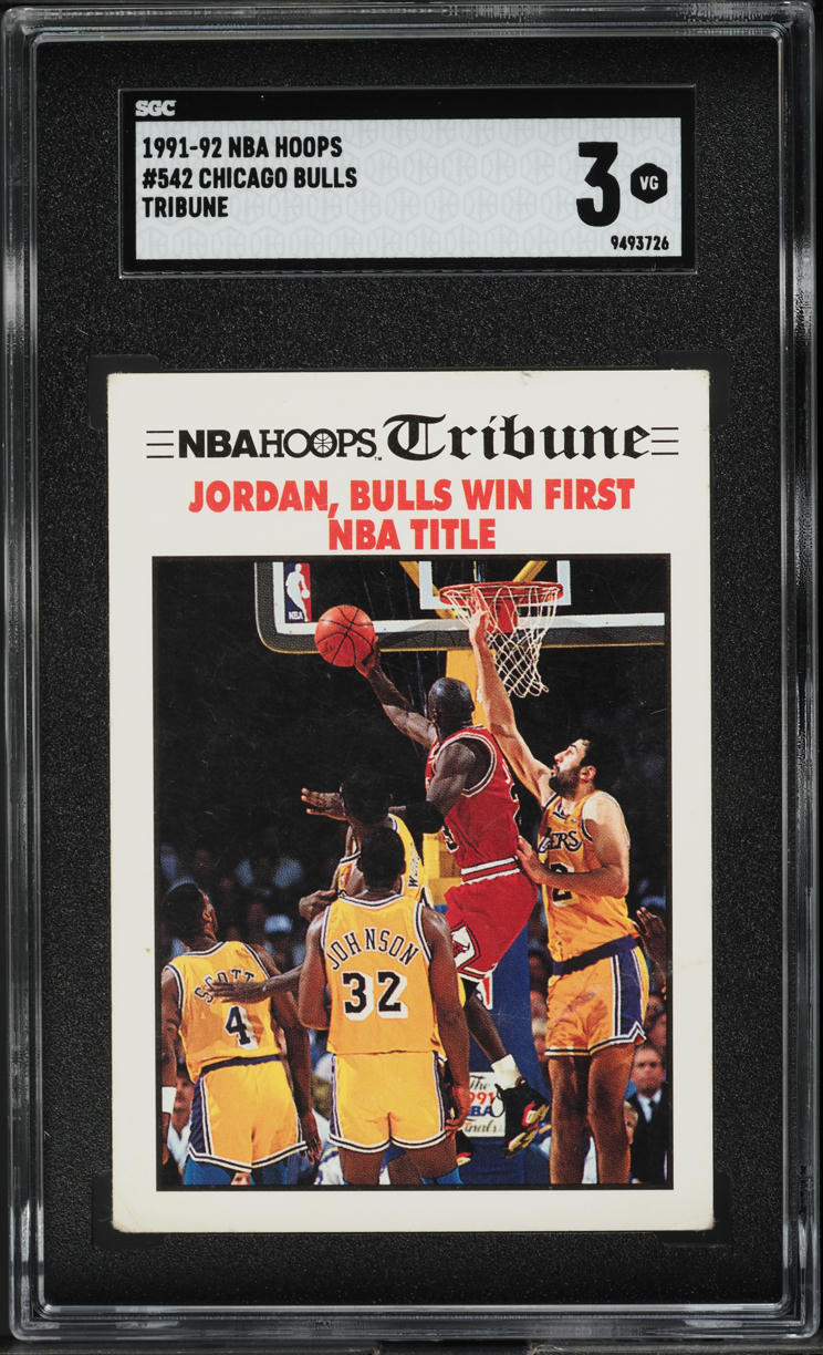 1991 Hoops Tribune Chicago Bulls #542 SGC 3 VG