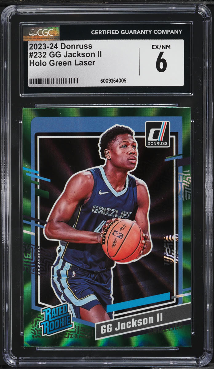 2023 Donruss Holo Green Laser GG Jackson II ROOKIE #232 CGC 6 EXMT