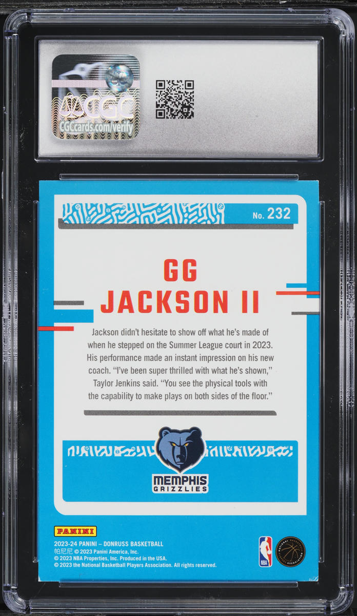 2023 Donruss Holo Green Laser GG Jackson II ROOKIE #232 CGC 6 EXMT