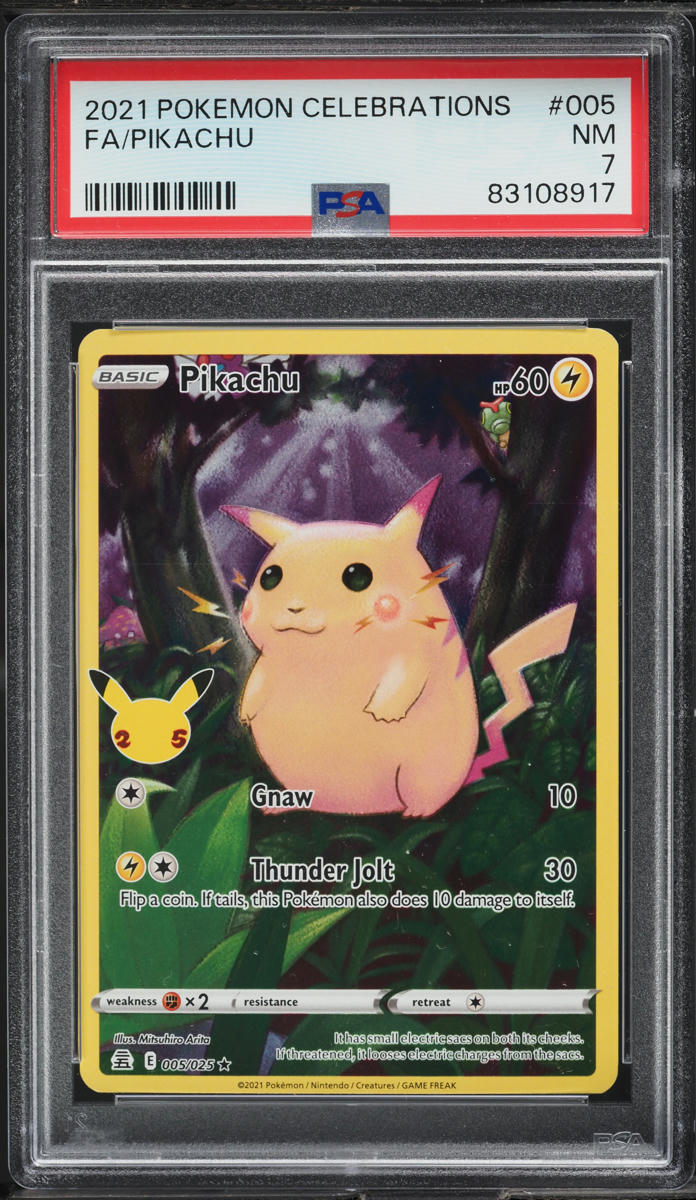 ポケモンカードゲーム 2021 POKEMON FA/PIKACHU #001 GEM MT 10 2021 Pokemon Sword & Shield Celebrations Full Art Pikachu #5 PSA 7