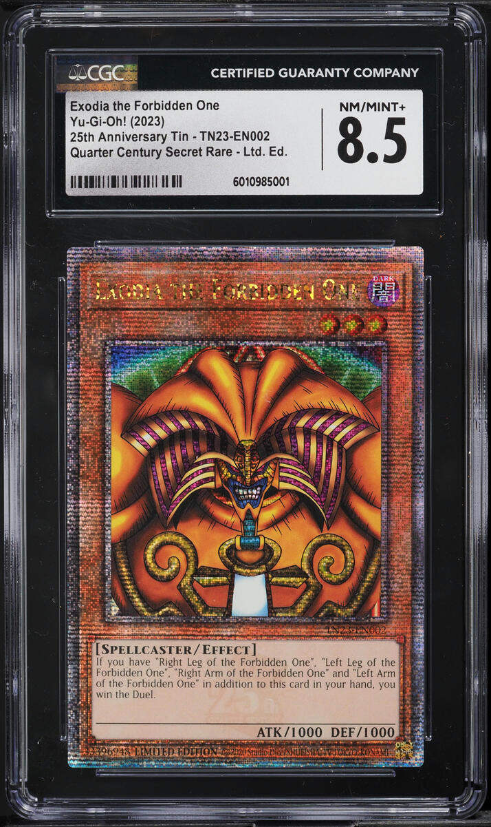 2023 Yu-Gi-Oh! 25th Anniversary Exodia The Forbidden One #TN23-EN002 CGC  8.5 on Fanatics Collect