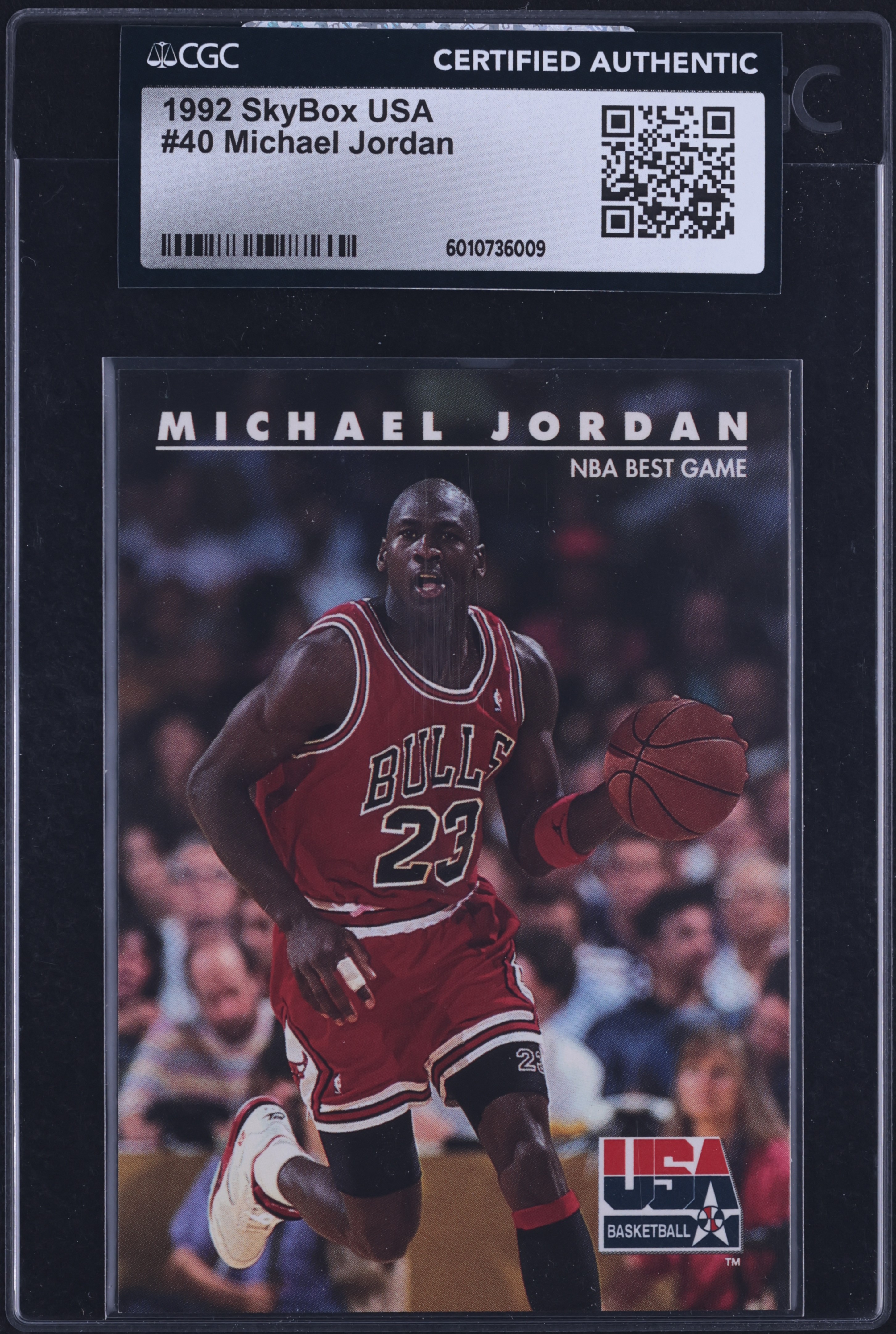 1992 Skybox USA Michael Jordan #40 CGC AUTH on Fanatics Collect