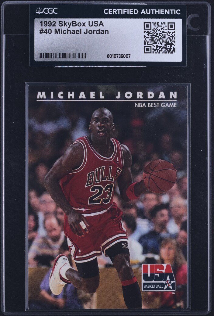 1992 Skybox USA Michael Jordan #40 CGC AUTH