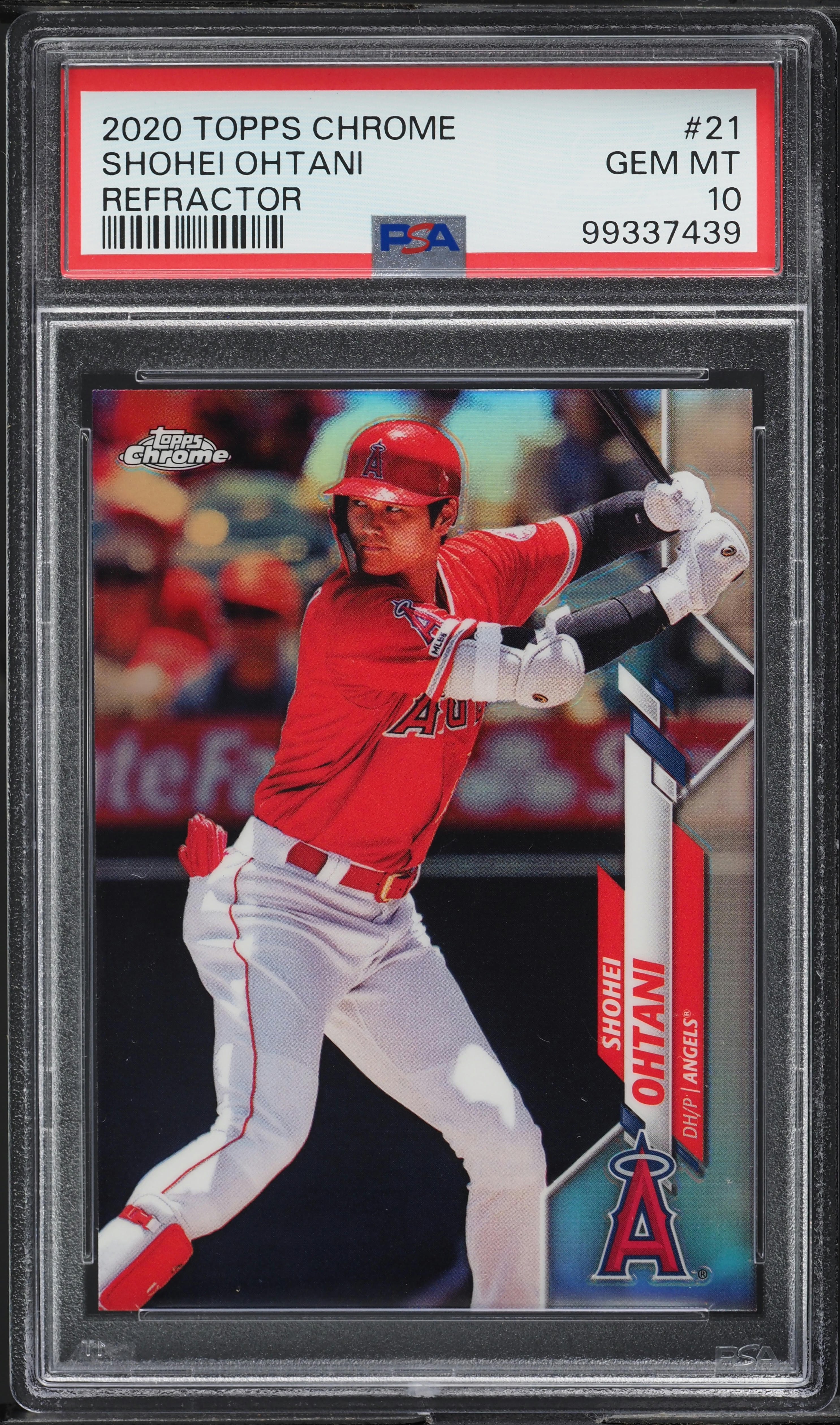 2020 Topps Chrome Refractor Shohei Ohtani #21 PSA 10 GEM MINT on