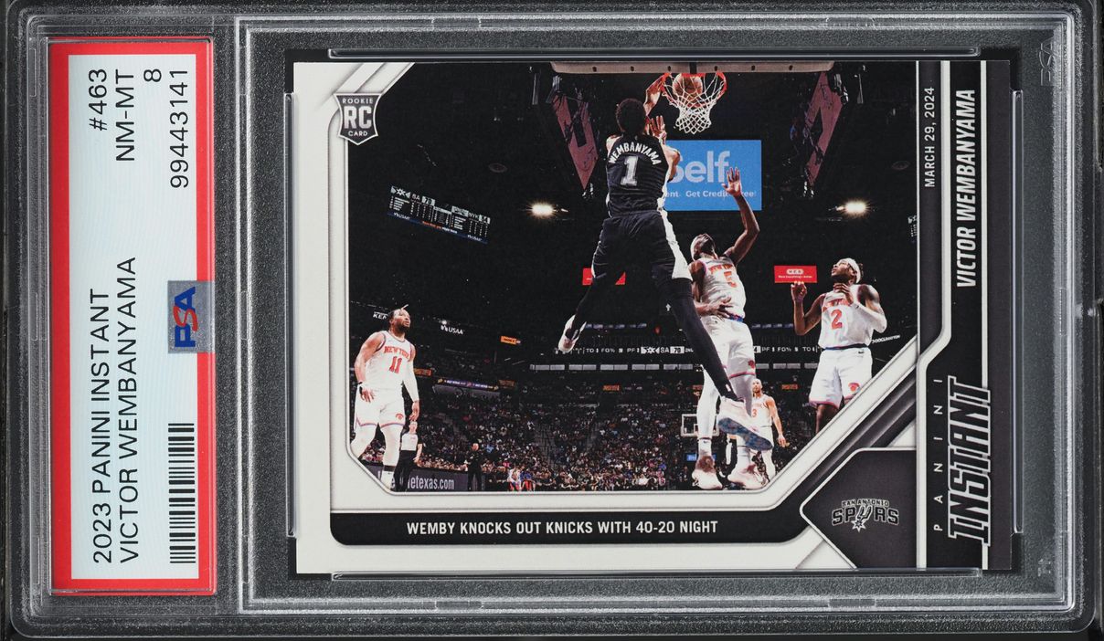 2023 Panini Instant Victor Wembanyama ROOKIE /2701 #463 PSA 8 NM-MT