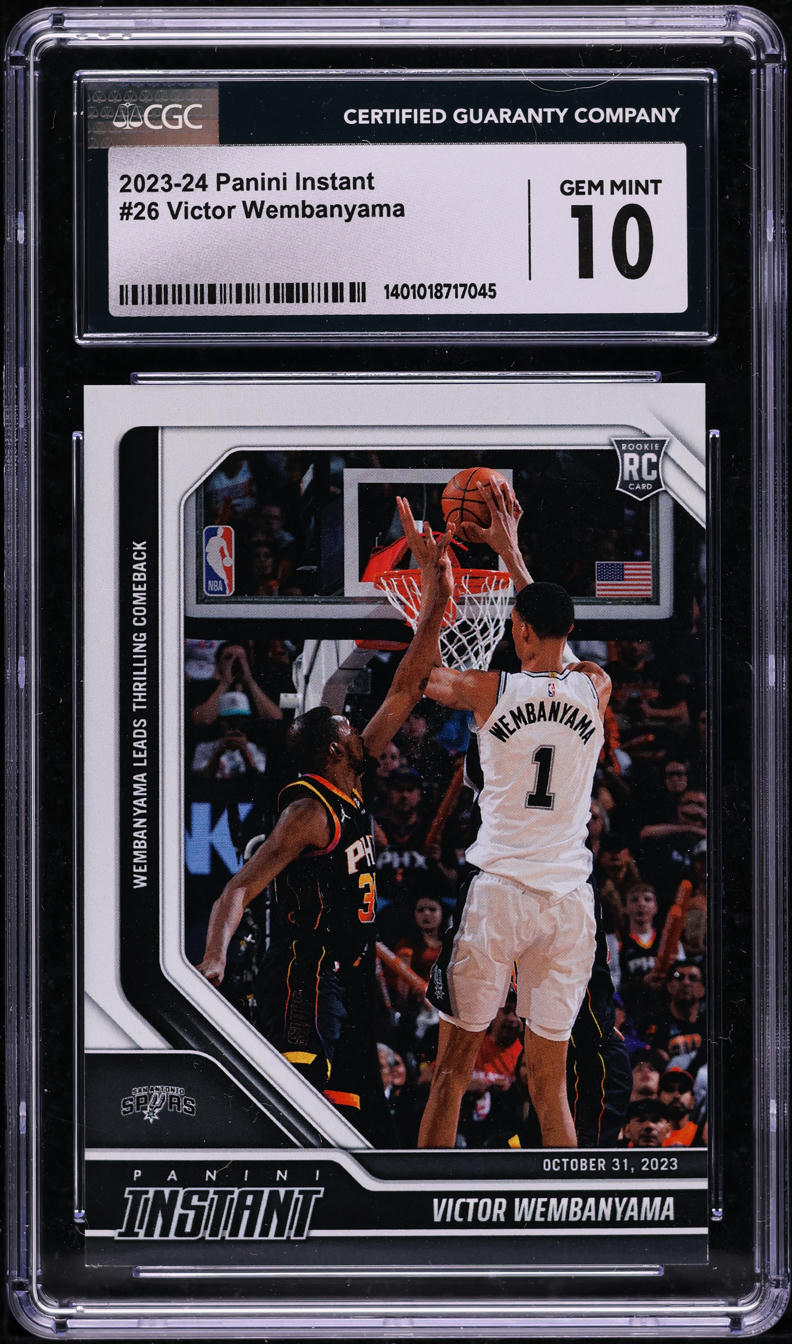 2023 Panini Instant Victor Wembanyama ROOKIE #26 CGC 10 GEM MINT