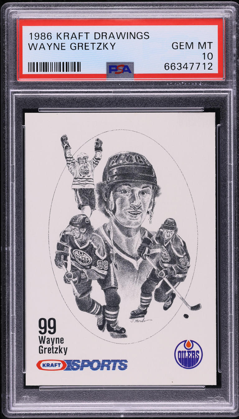 1986 Kraft Drawings Hockey Wayne Gretzky PSA 10 GEM MINT