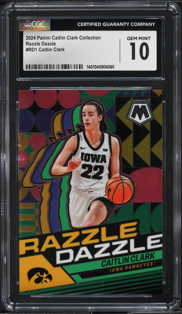 2024 Panini Collection Razzle Dazzle Caitlin Clark #RD1 CGC 10 GEM MINT