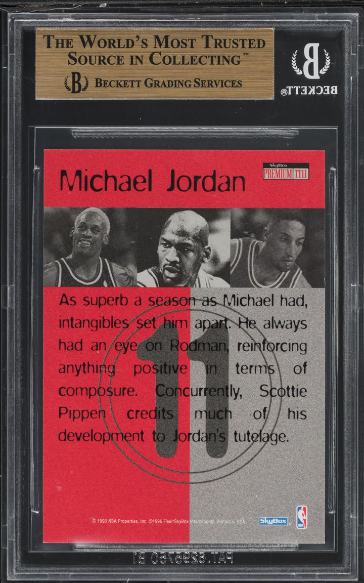 1996 Skybox Premium Triple Threats Michael Jordan #TT11 BGS 9.5 GEM MINT