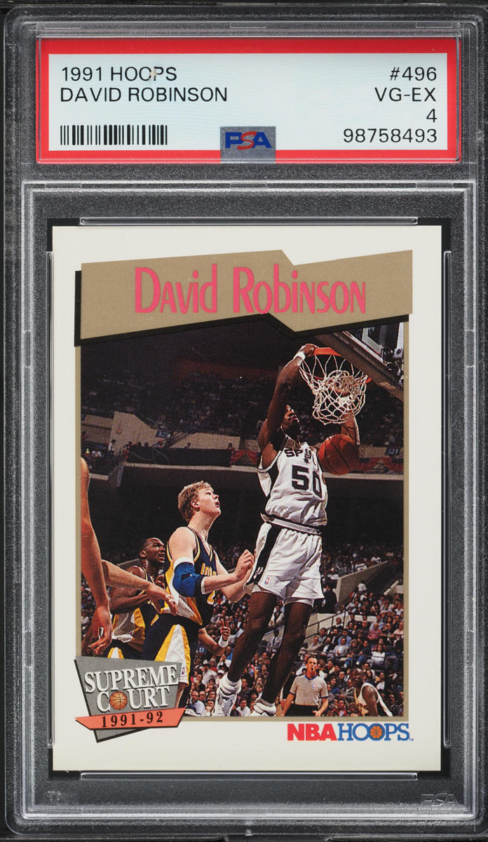 1991 Hoops David Robinson #496 PSA 4 VGEX