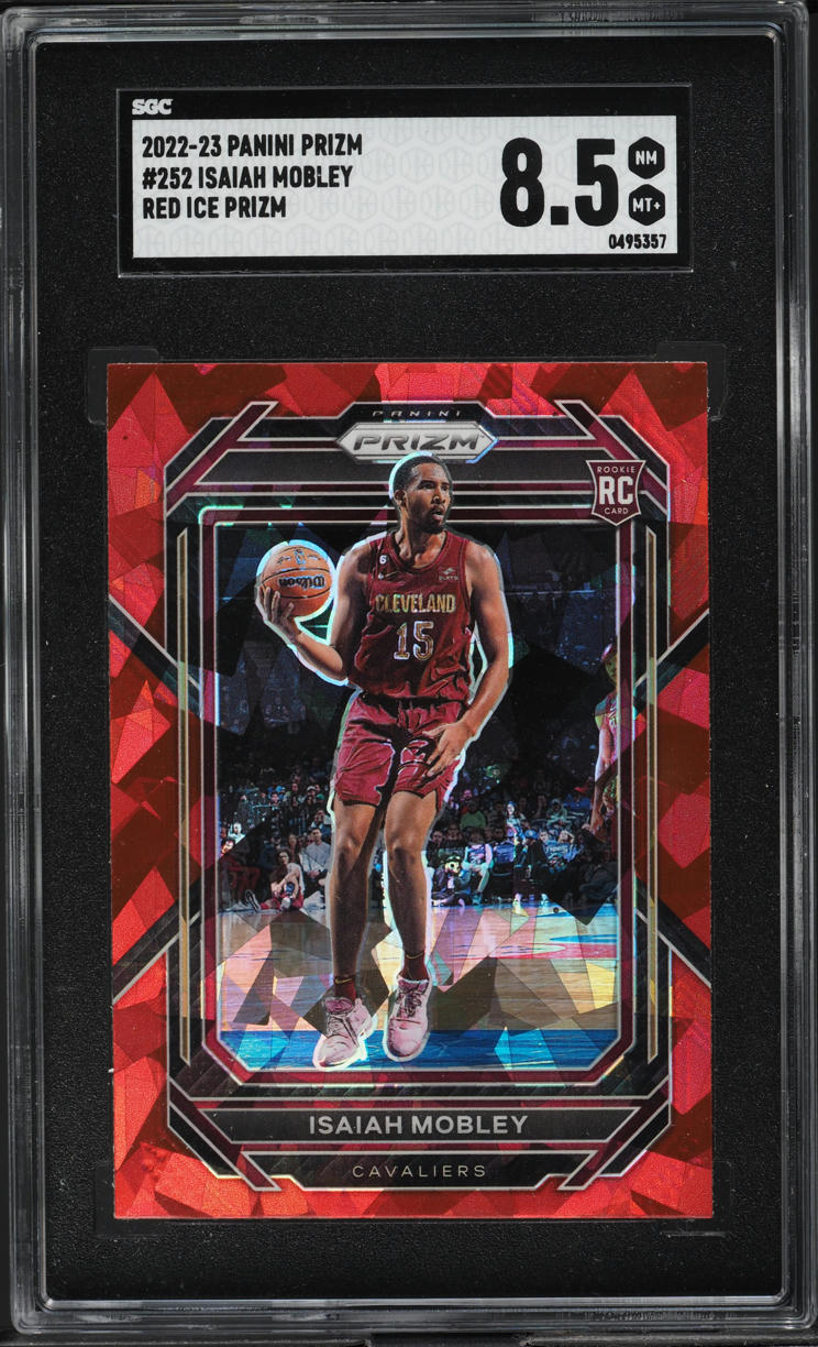 2022 Panini Prizm Red Ice Isaiah Mobley #252 SGC 8.5 NM-MT+