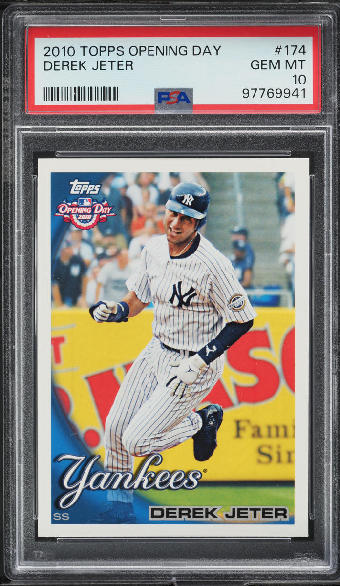2010 Topps Opening Day Derek Jeter #174 PSA 10 GEM MINT