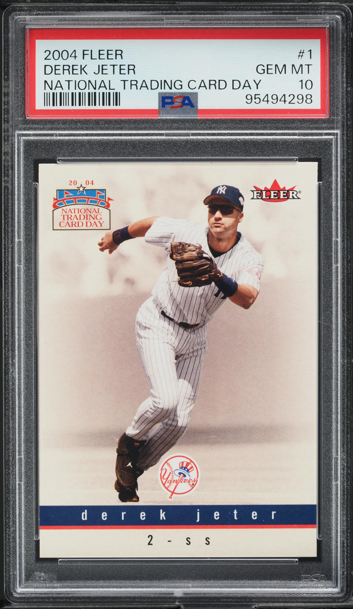 2004 Fleer National Trading Card Day Derek Jeter #1 PSA 10 GEM MINT