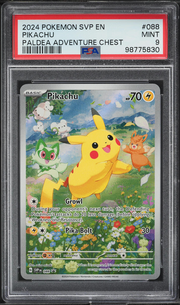 2024 Pokemon SV Black Star Promo Paldea Adventure Chest Pikachu