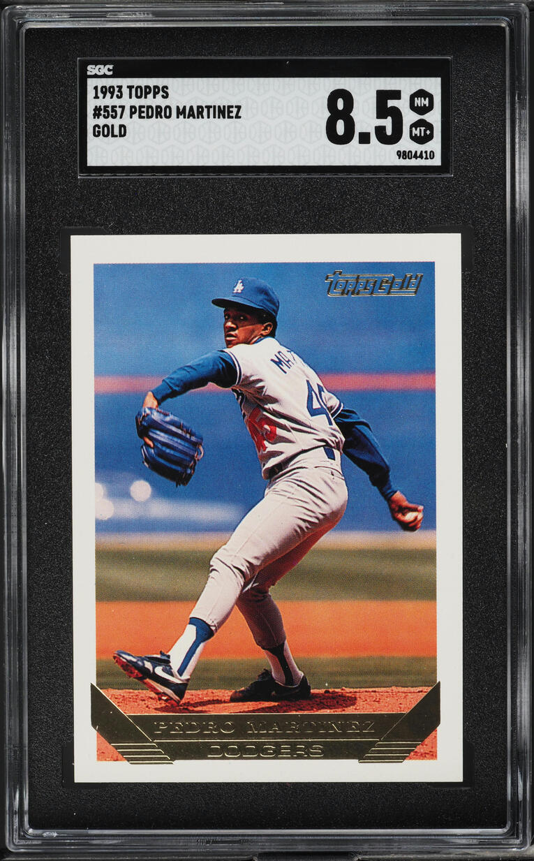 1993 Topps Gold Pedro Martinez ROOKIE #557 SGC 8.5 NM-MT+