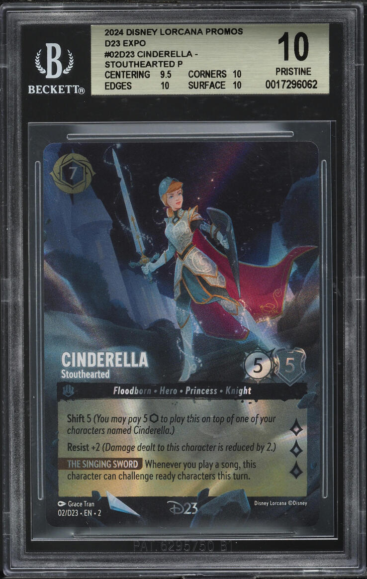 2024 Disney Lorcana D23 Expo Promo Cinderella #02D23 BGS 10