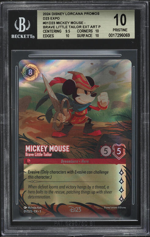 2022 Disney Lorcana Promo D23 Expo Mickey Mouse #1 PSA 10 GEM MINT
