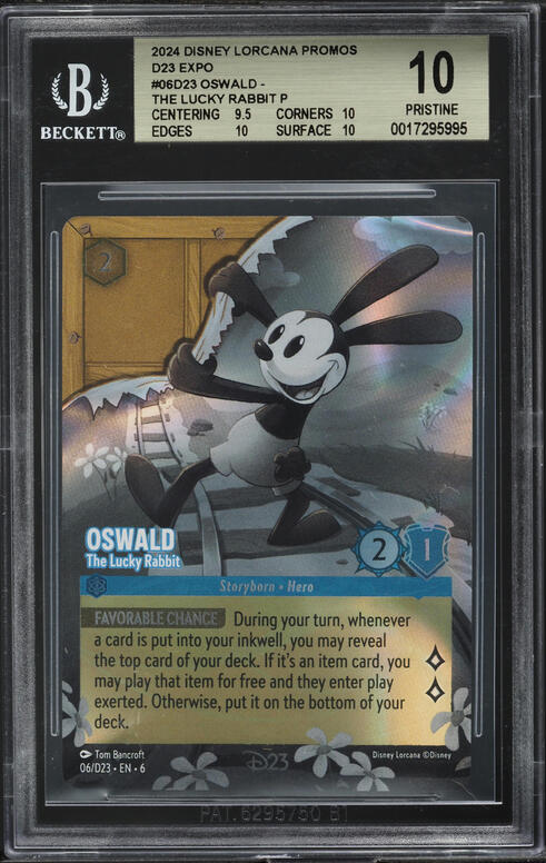 2024 Disney Lorcana D23 Expo Promo Mickey Mouse #07 PSA 10 GEM