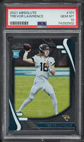 2021 Absolute Football Trevor Lawrence ROOKIE #101 PSA 10 GEM MINT