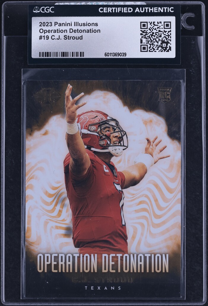 2023 Panini Illusions Operation Detonation C.J. Stroud ROOKIE #19 CGC AUTH