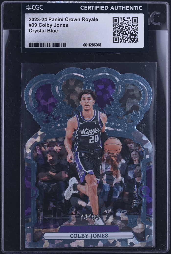 2023 Crown Royale Crystal Blue Colby Jones ROOKIE /99 #39 CGC AUTH