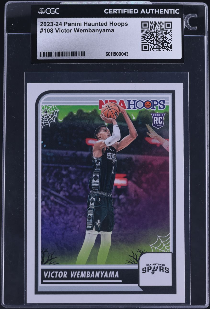 2023 Panini Haunted Hoops Victor Wembanyama ROOKIE #108 CGC AUTH