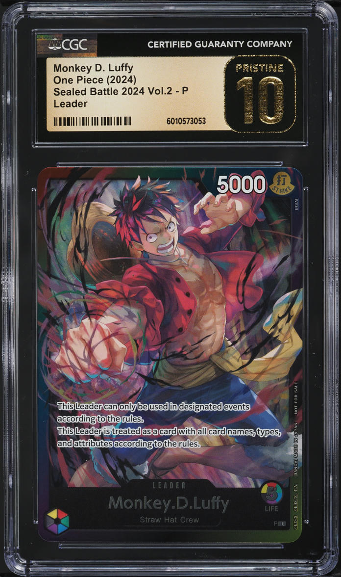 モンキー・D・ルフィ シークレットレア 2024 CGC PRISTINE 10 2024 ワンピース モンキー・D・ルフィ #075 学生 PSA10 - メルカリ