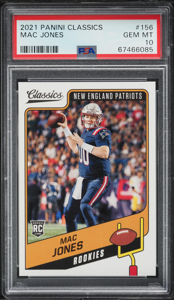 2021 Panini Classics Mac Jones ROOKIE #156 PSA 10 GEM MINT