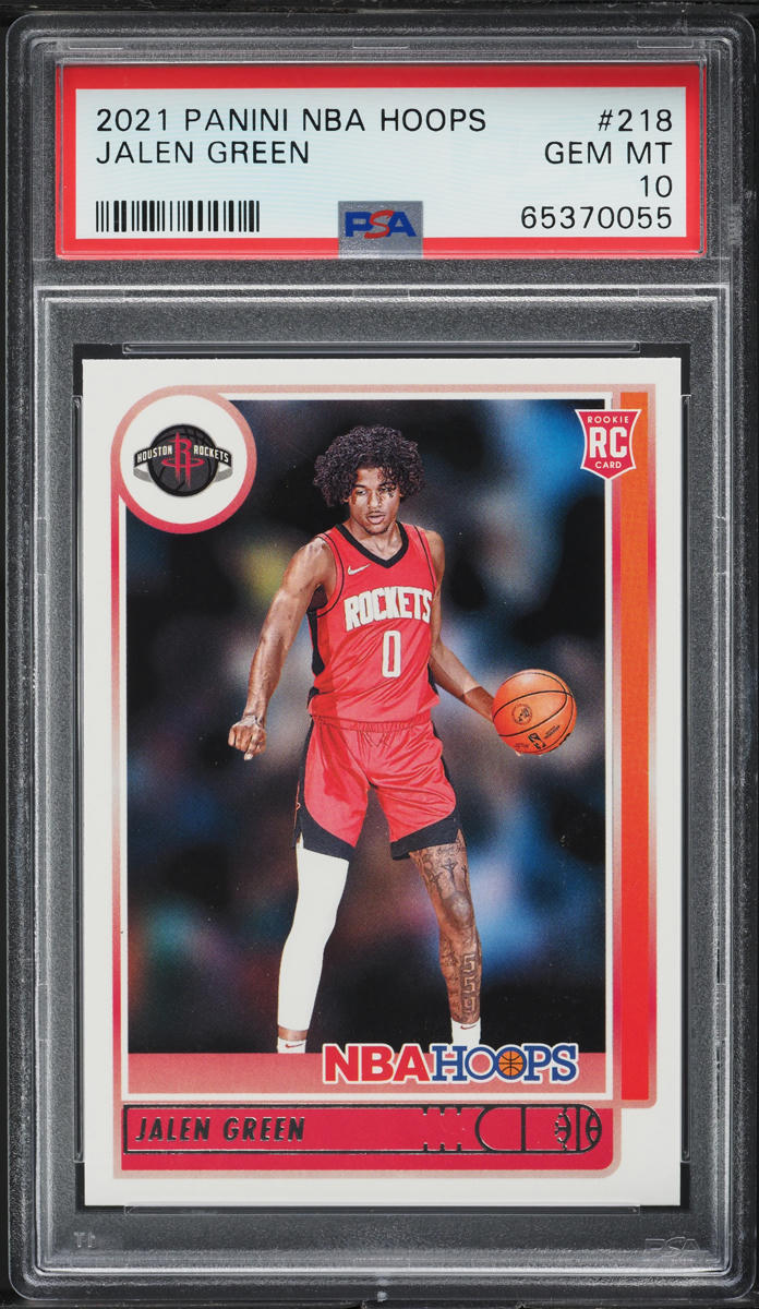 2021 Hoops Jalen Green ROOKIE #218 PSA 10 GEM MINT on Fanatics Collect