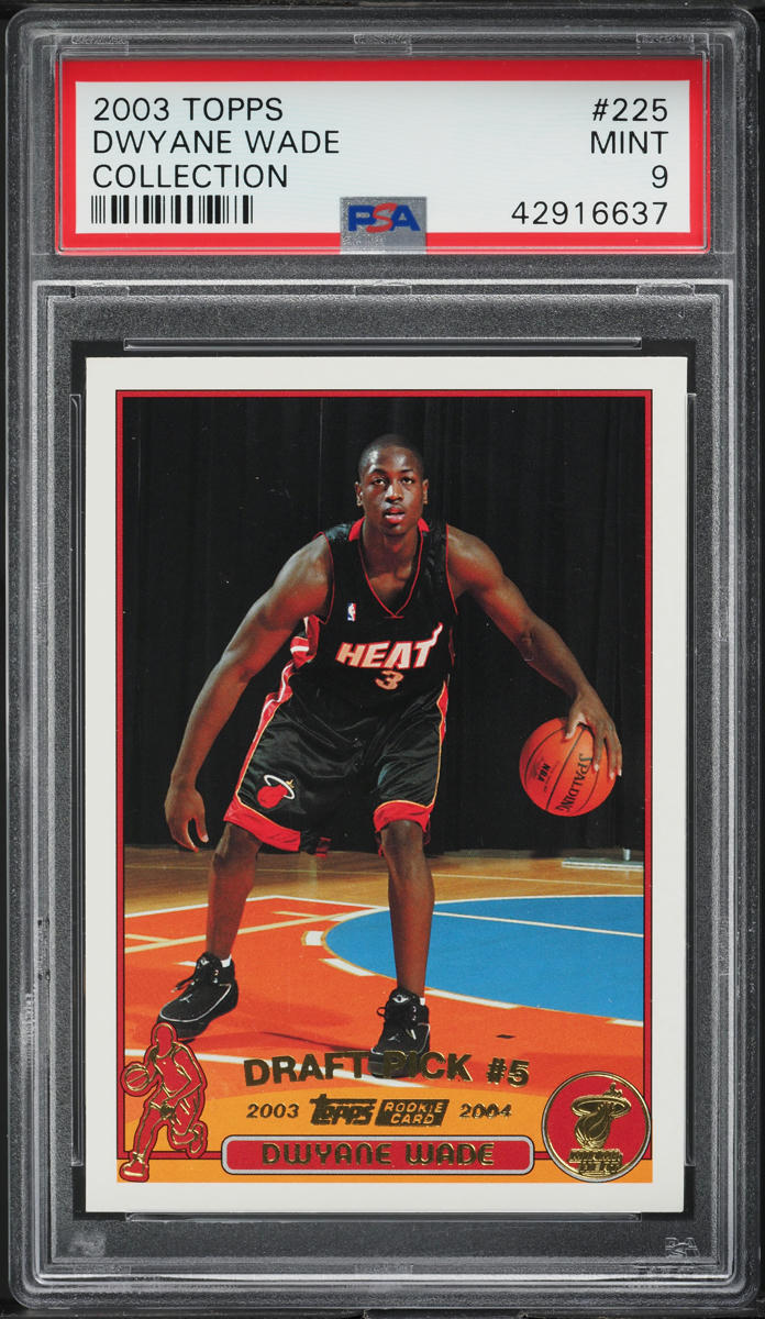 2003 Topps Collection Dwyane Wade ROOKIE #225 PSA 9 MINT