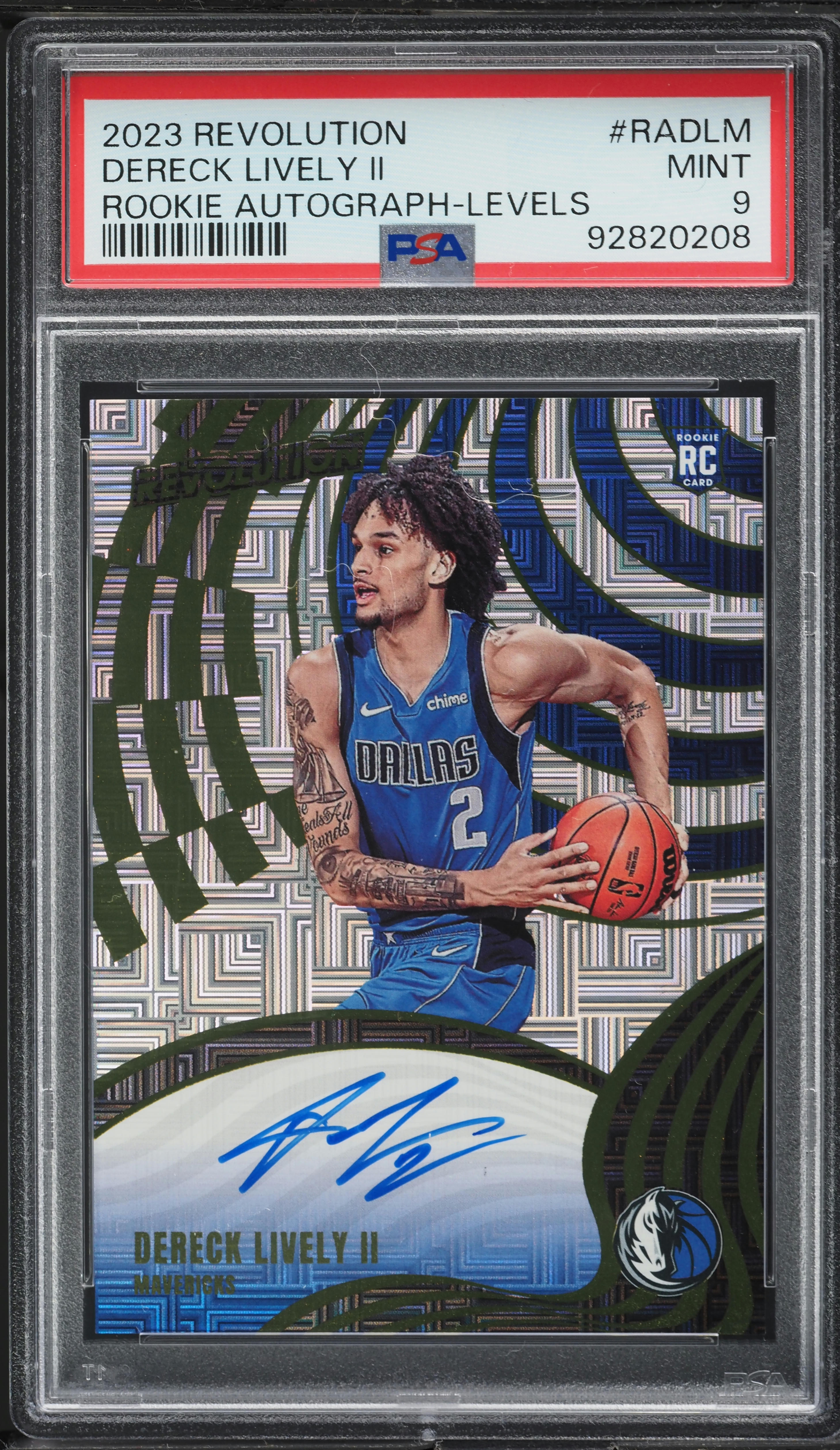 2023 Panini Revolution Levels Dereck Lively II ROOKIE AUTO #RA-DLM