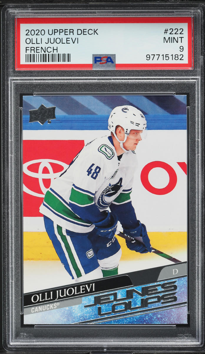 2020 Upper Deck French Young Guns Olli Juolevi ROOKIE #222 PSA 9 MINT