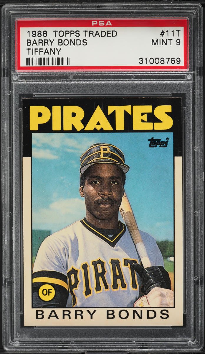 1986 Topps Traded Tiffany Barry Bonds ROOKIE #11T PSA 9 MINT