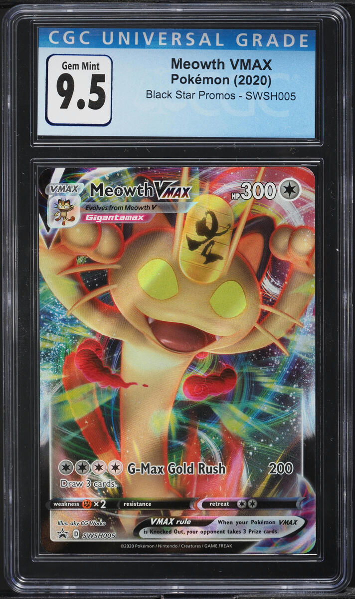 meowth vmax pokemon card Pokemon - Sword & Shield - SWSH Black Star Promos - Meowth VMAX main image 0