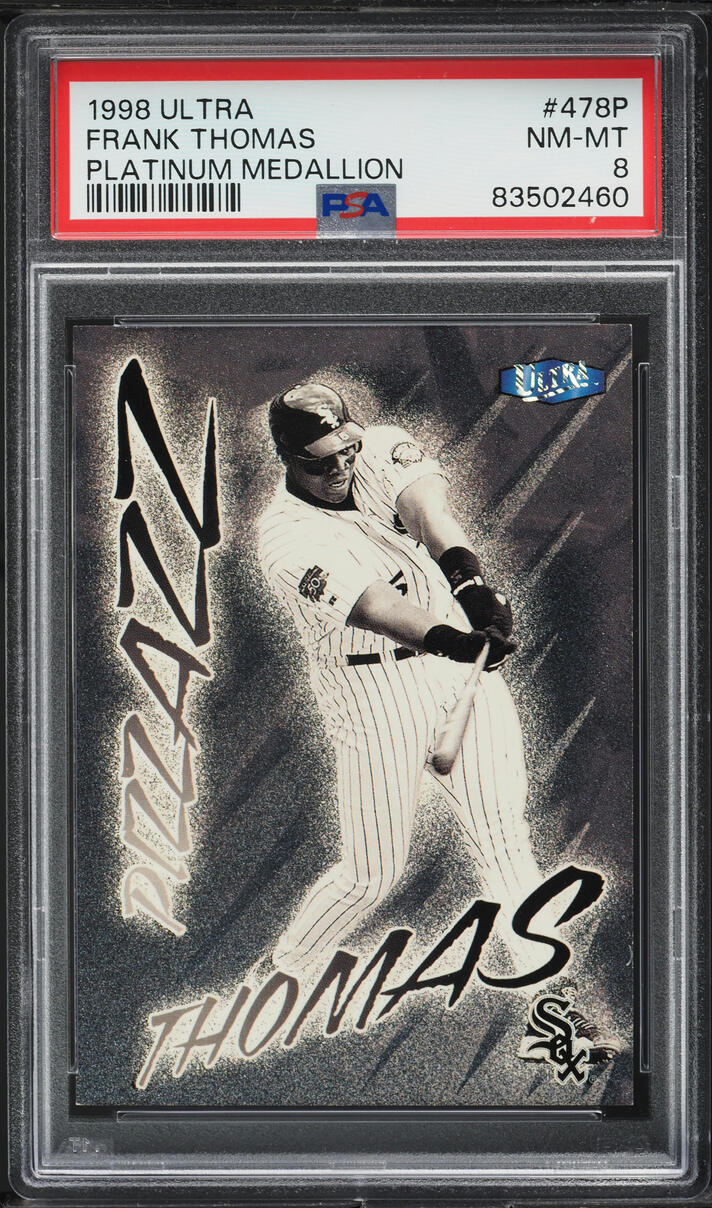 1998 Ultra Platinum Medallion Frank Thomas 98/98 #478P PSA 8 NM-MT