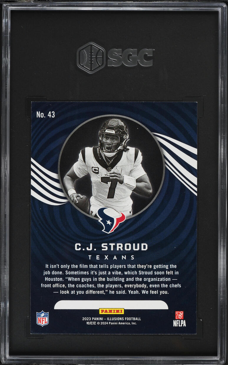 2023 Panini Illusions Retail C.J. Stroud ROOKIE #43 SGC 10 GEM MINT