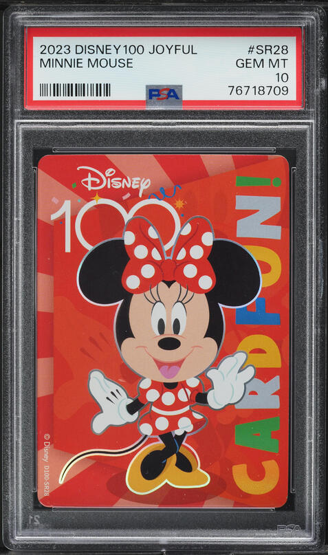 2023 Card.Fun Disney100 Joyful Minnie Mouse #D100-SR28 PSA 10 GEM
