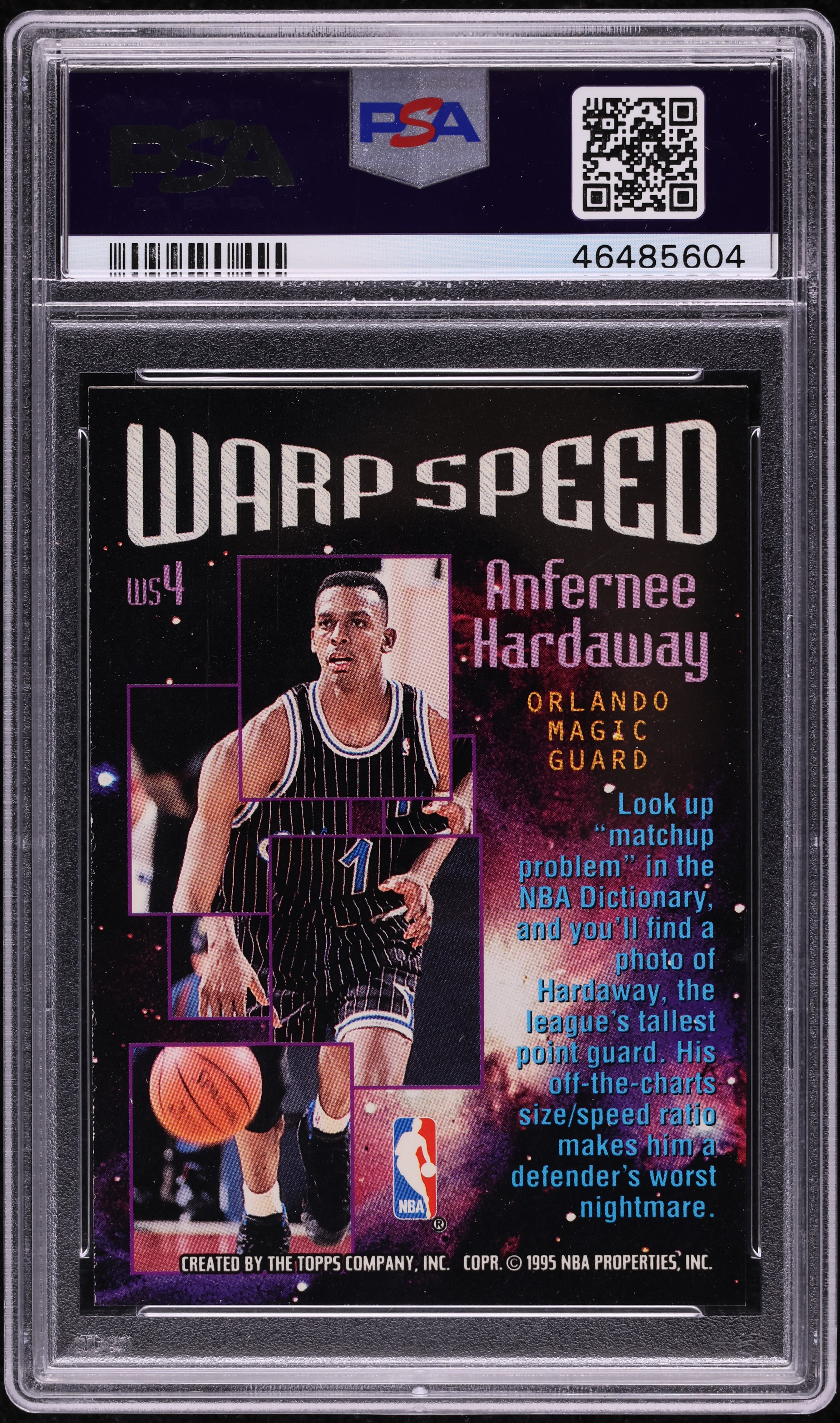 1995 Stadium Club Warp Speed Members Only Anfernee Hardaway #WS4 