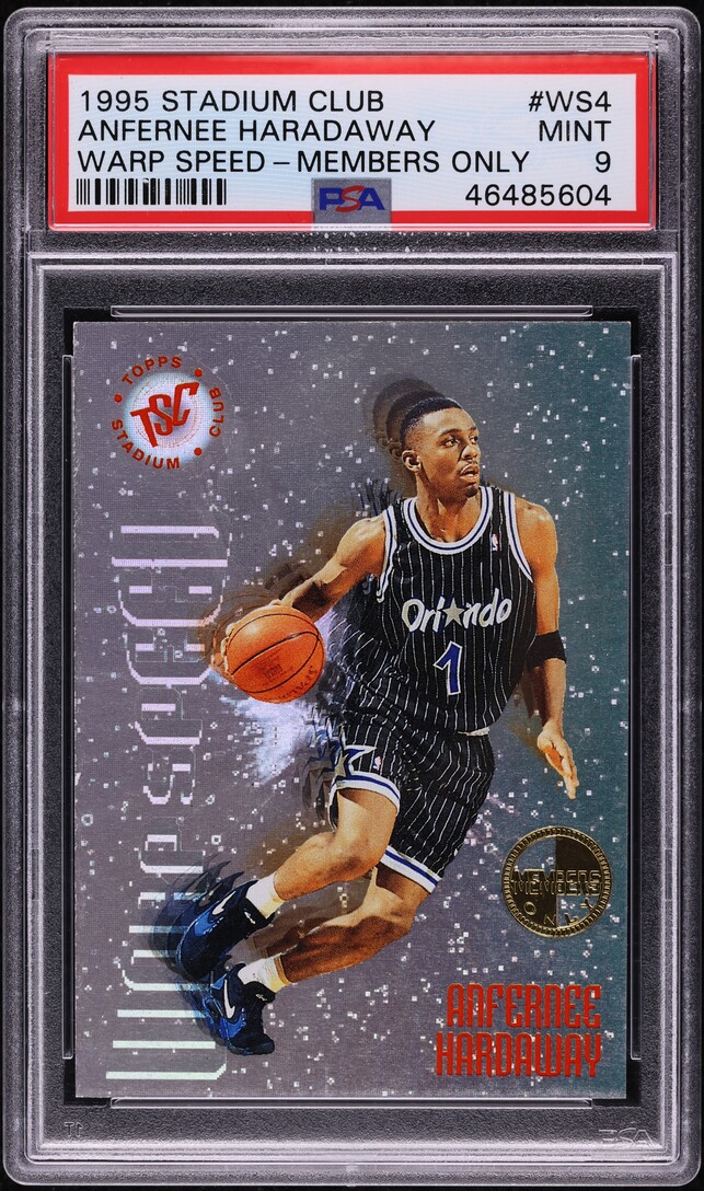 1995 Stadium Club Warp Speed Members Only Anfernee Hardaway #WS4