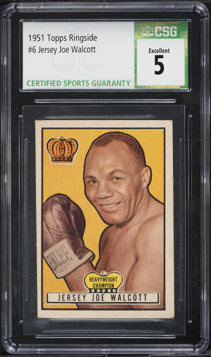 1951 Topps Ringside Boxing Jersey Joe Walcott #6 CSG 5 EX