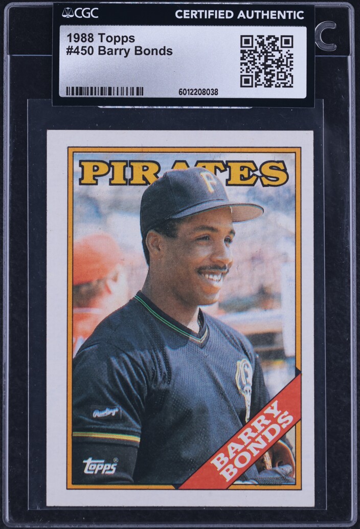 1988 Topps Barry Bonds #450 CGC AUTH