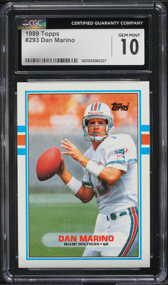 1989 Topps Football Dan Marino #293 CGC 10 GEM MINT