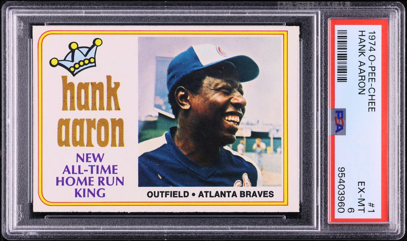 1974 O-Pee-Chee Hank Aaron #1 PSA 6 EXMT