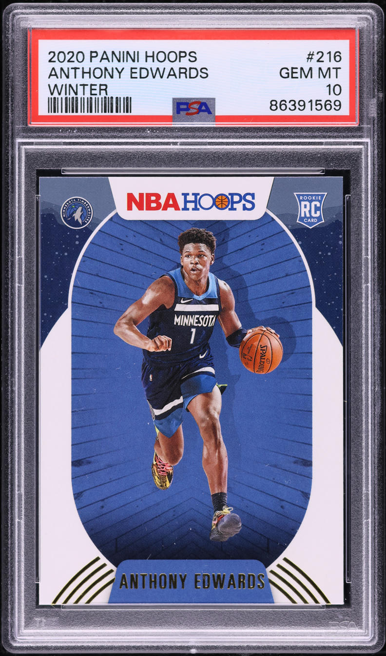 2020 Hoops Winter Anthony Edwards ROOKIE #216 PSA 10 GEM MINT