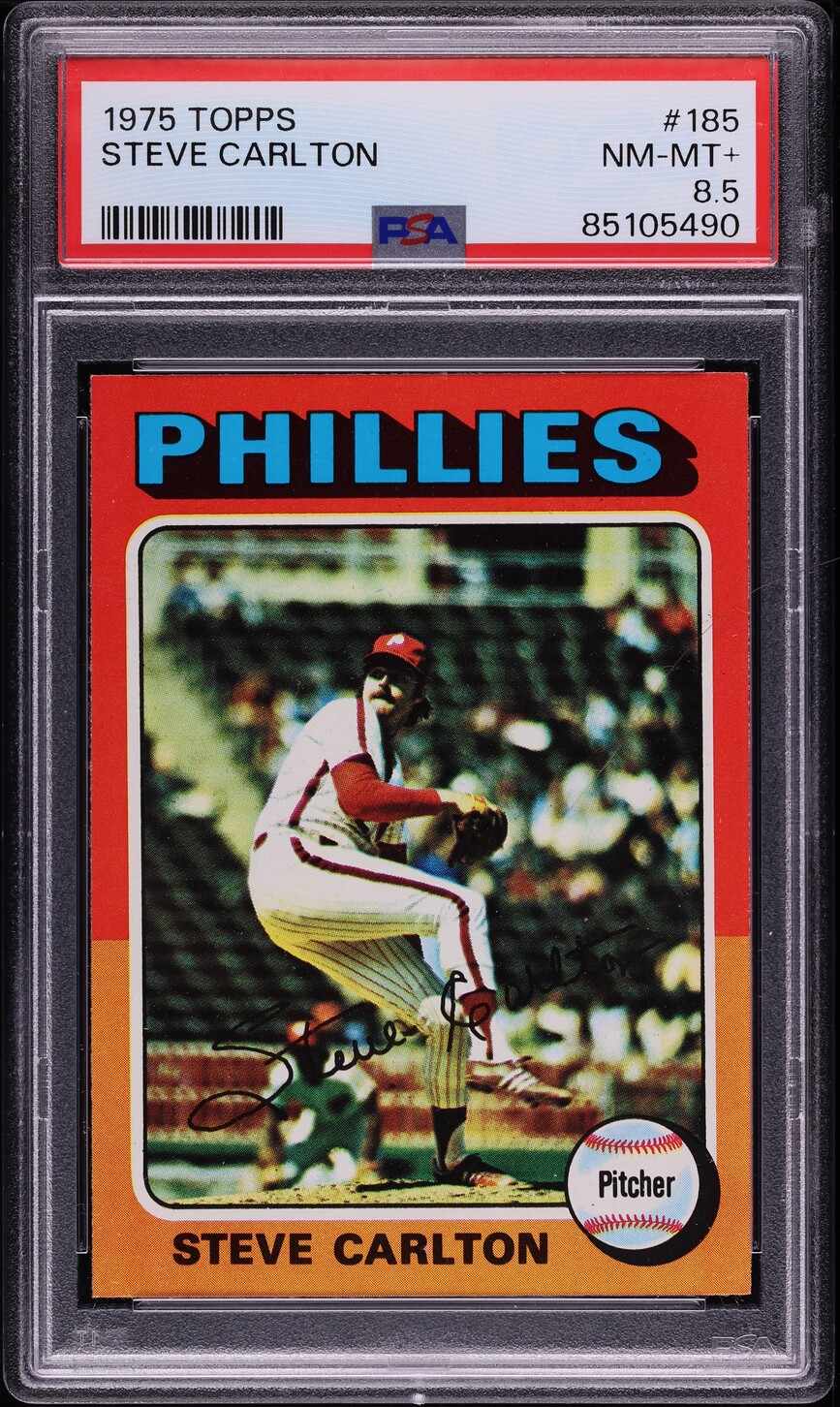 1975 Topps Steve Carlton #185 PSA 8.5 NM-MT+