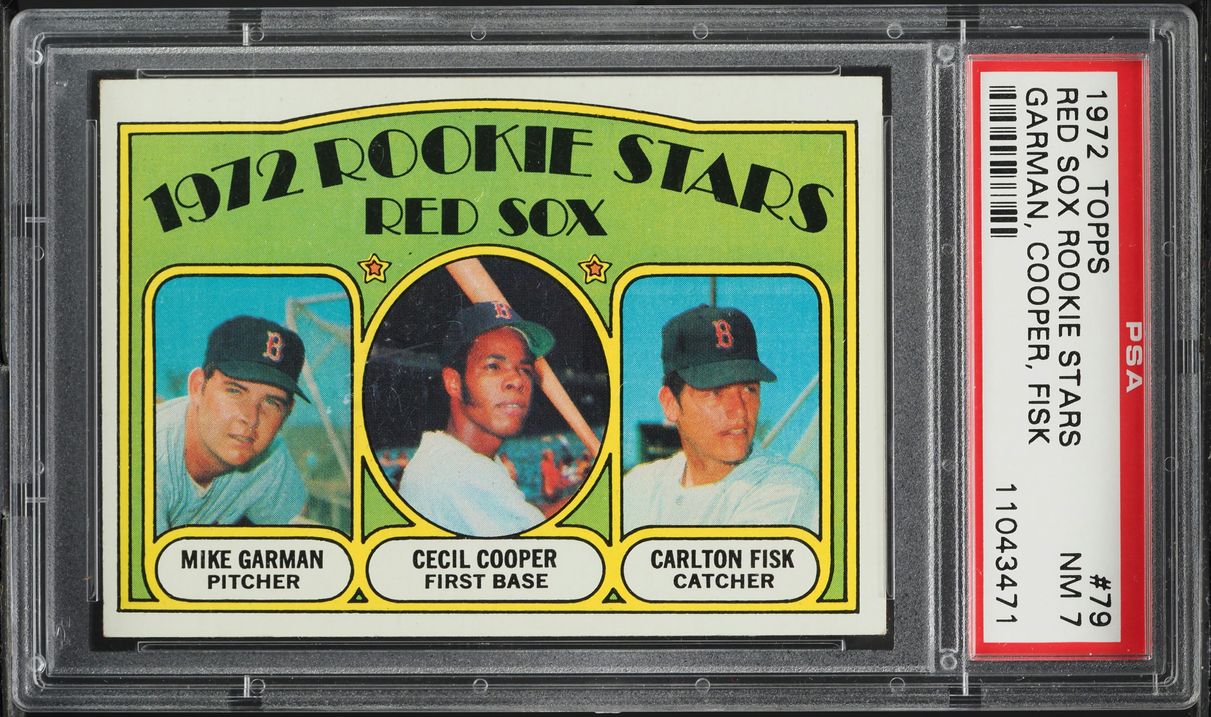1972 Topps Carlton Fisk ROOKIE #79 PSA 7 NRMT