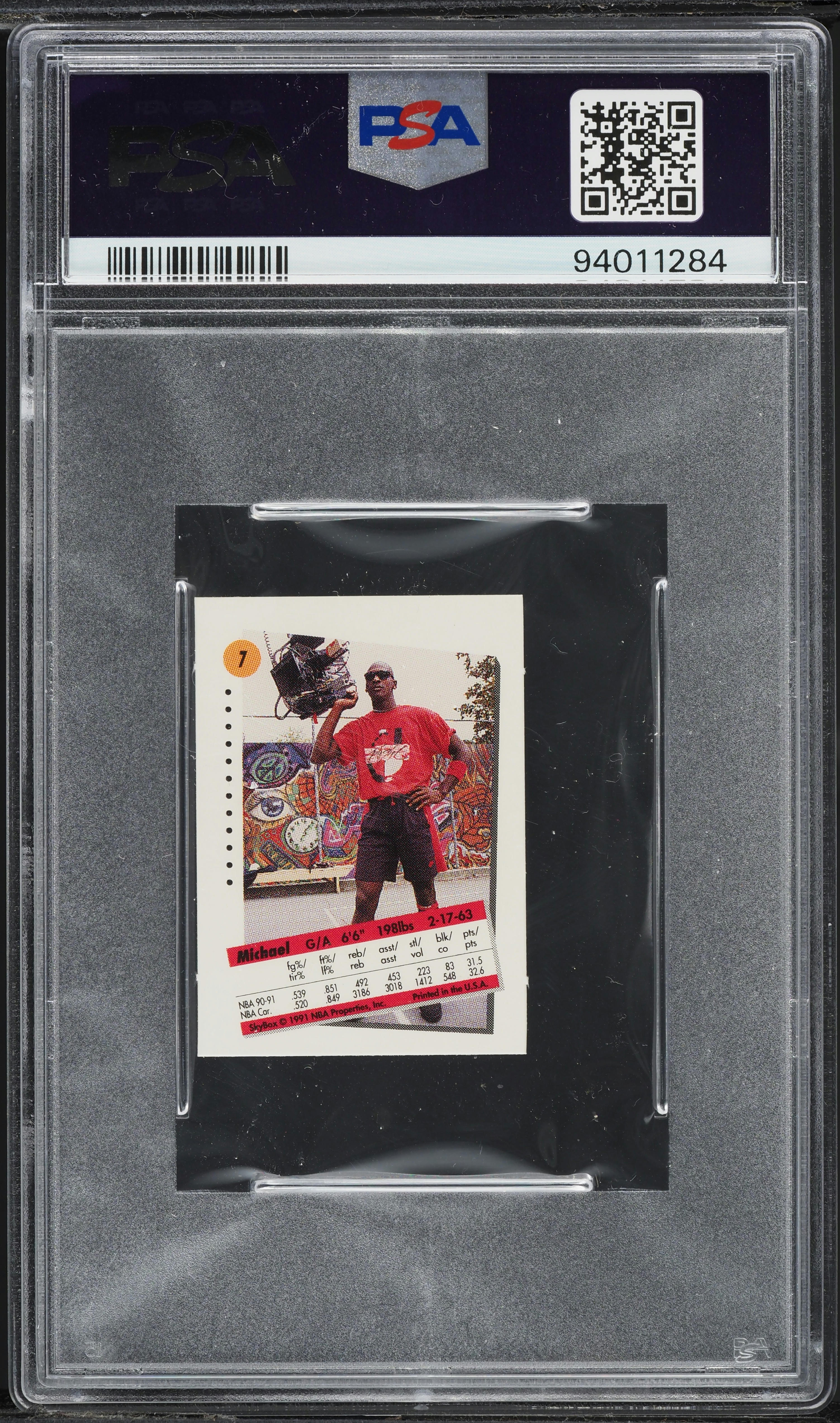 1991 Skybox Canadian Minis Michael Jordan #7 PSA 3 VG on Fanatics