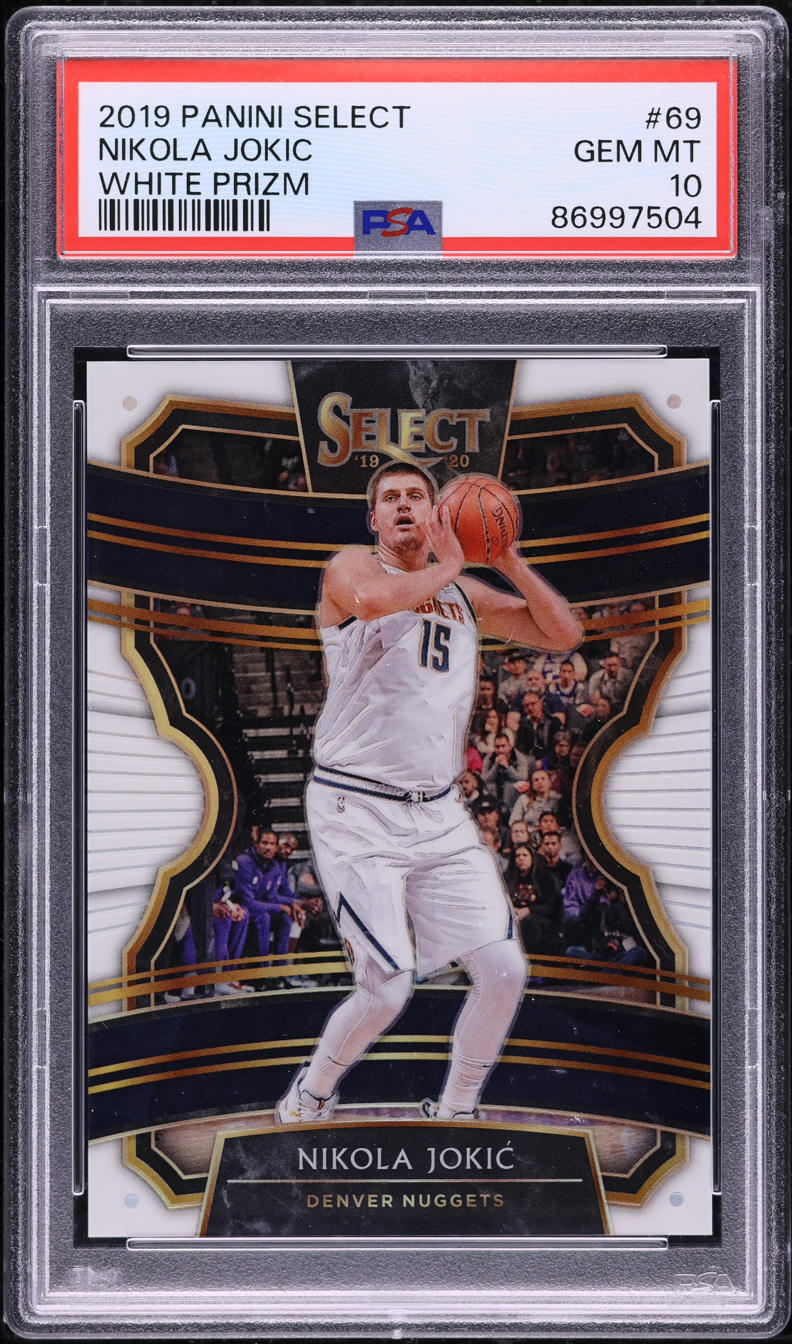 2019 Select Concourse White Prizm Nikola Jokic /149 #69 PSA 2019 Select Concourse White Prizm Nikola Jokic /149 #69 PSA