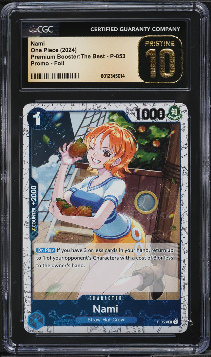 2024 ONE PIECE NAMI #053 ホロフォイル　PSA10 2024 One Piece Japanese PremiumLive Action Edition Nami #P-053 PSA