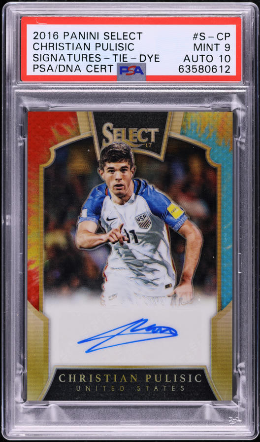 2016 Select Signature Christian Pulisic ROOKIE AUTO JERSEY # 10/75